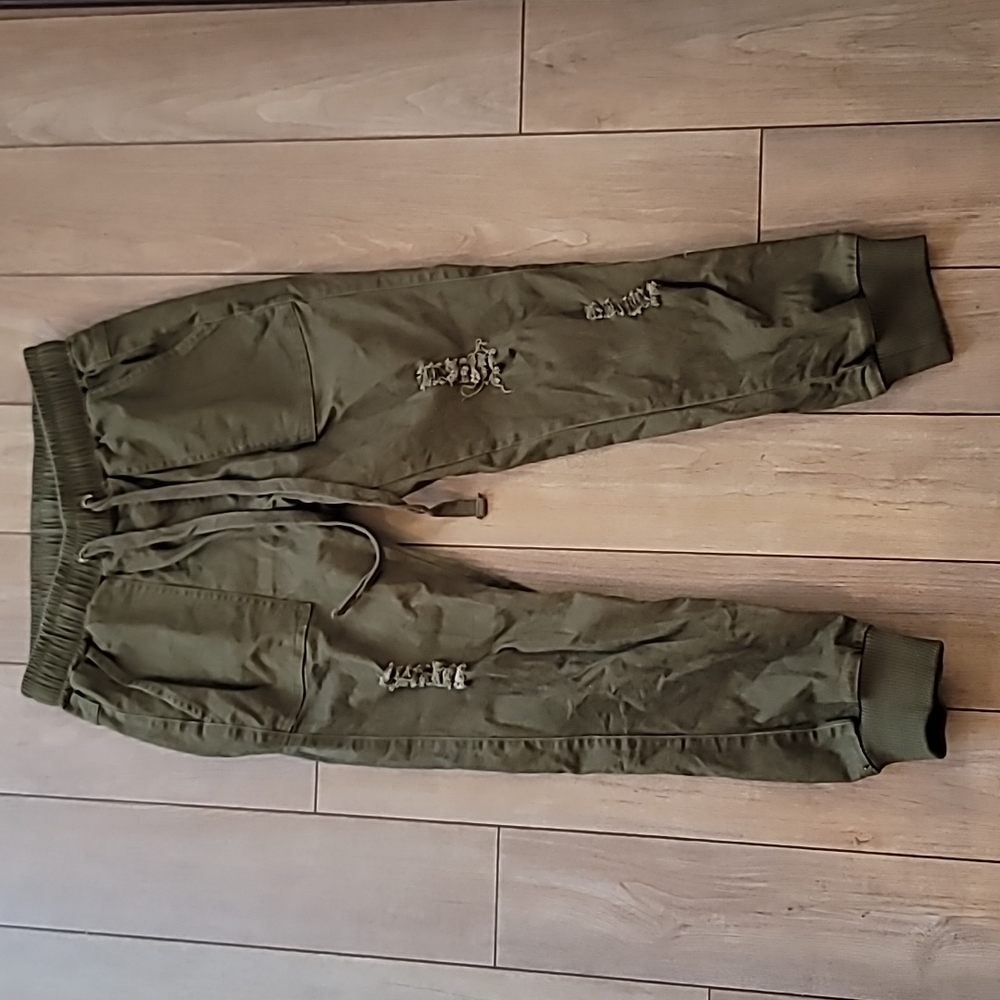 Hunter Green distress size small joggers